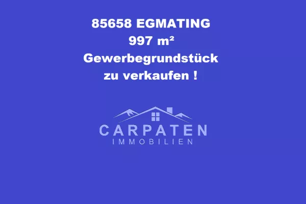 997 m Gewerbegrundstück für Investoren & Projektentwickler kaufen in 85658 Egmatig